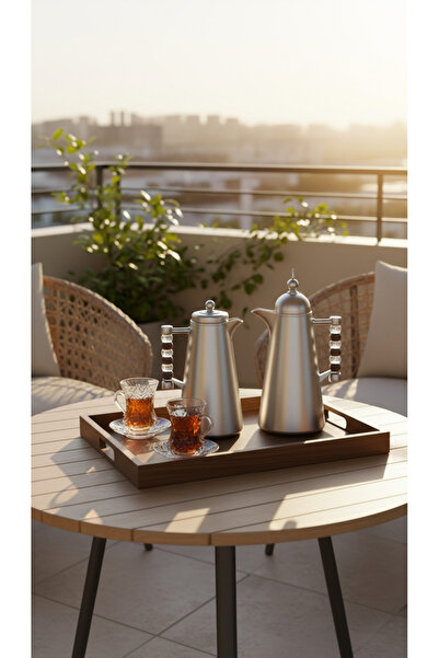 Generic 1-liter tea or coffee thermos set