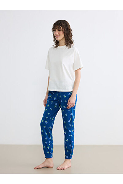 LC Waikiki Rmz Gi̇yi̇m Farkiyla Cherry Printed Women's Jogger Pajama Bottoms