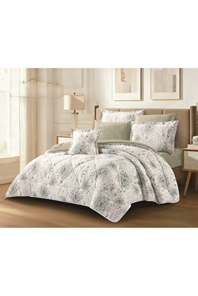 HOURS Summer double bed sheet set, 7 pieces, made of microfiber fabric, for y...