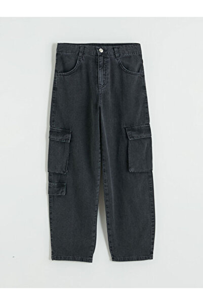 LC Waikiki بنطلون جينز كارجو للأولاد من فريزن ستور، طراز I STANDART Fit