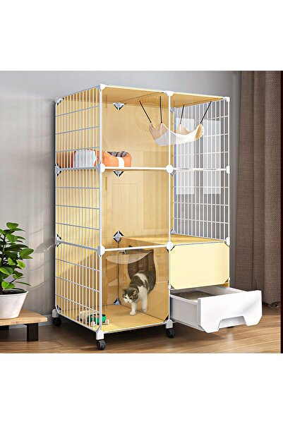 Genaric Large Indoor Cat Cage with Litter Box