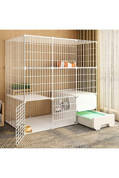 Genaric Tabala 3-Tier Cat Cage, 77 cm x 47 cm x 107 cm Size