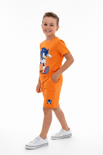FAMILYMALLSA Sonic character children's set - two pieces (top + shorts)