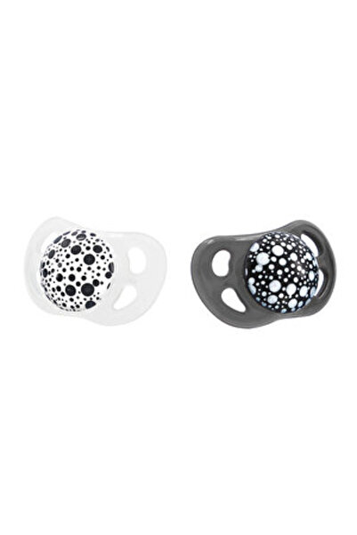 Twistshake 2-Pack Pacifier Black-White 0-6 Months