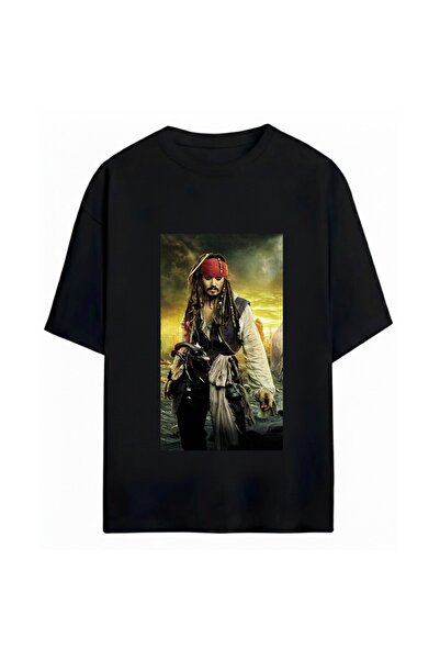 SVART WEAR Μπλουζάκι Jack Sparrow με στάμπα, Unisex, Oversize, 100% βαμβακερό