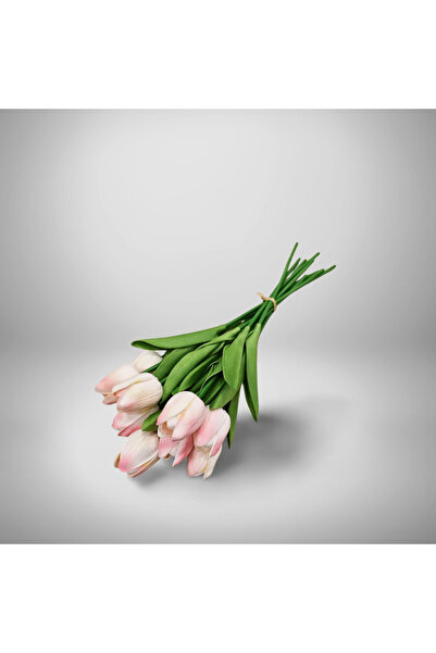 NET MARKET 10'lu Lüks Islak Lale Buketi - Gerçekçi Dokulu Yapay Çiçek