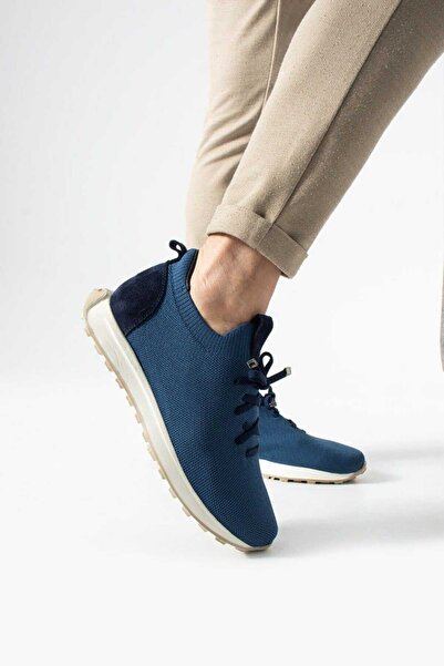 MEEGORA Erkek Lacivert Konforlu-Rahat Triko Günlük Sneaker