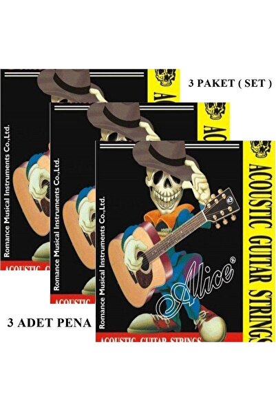 FRANSUA Alice A206 Set žica za akustičnu gitaru Originalni proizvod (3 seta)