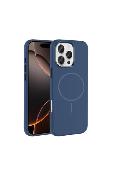zore iPhone 16 Pro Max Kılıf M-Safe Şarj Özellikli Metal Kamera Çerçeveli Edi...
