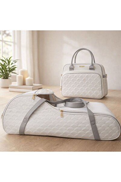 Baby day سرير شيّال للبيبي مع شنطة لوازم عملية وأنيقة