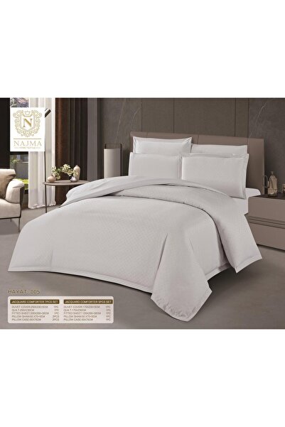 NAJMA Summer double bed sheet set with zipper, microfiber material, 7 pieces....