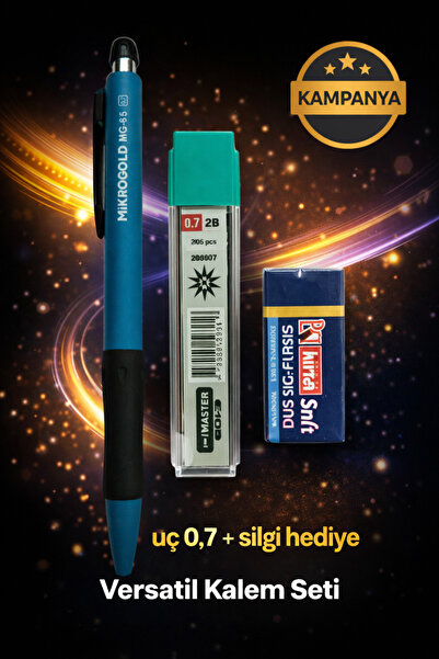 W-Design 1 Piece 0.7 Versatil Pen + 1 Piece 0.7 Tip + 1 Piece Eraser Set of 3