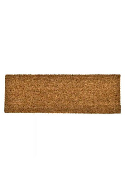 Luance Long Narrow Rectangular Coir Coco Fiber Door Mat Brown 25 x 75 cm