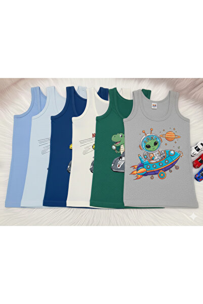Şenay DEČAČKA MAJICA SA ŠTAMPOM, EKONOMIČNO PAKOVANJE OD 6 KOMADA