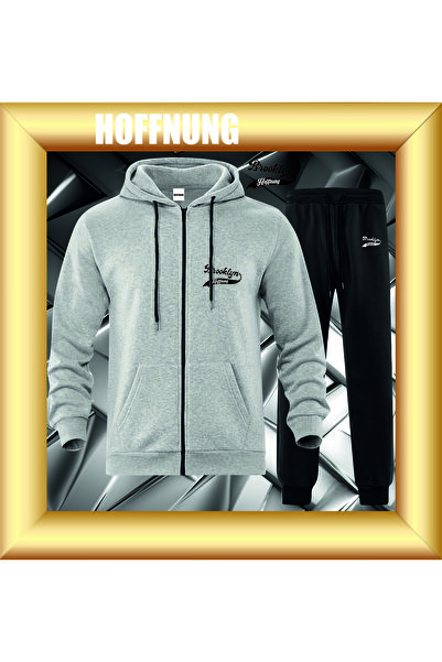 HOFFNUNG Unisex Casual Tracksuit Set Brooklyn Hoffning Outdoor Full Zip