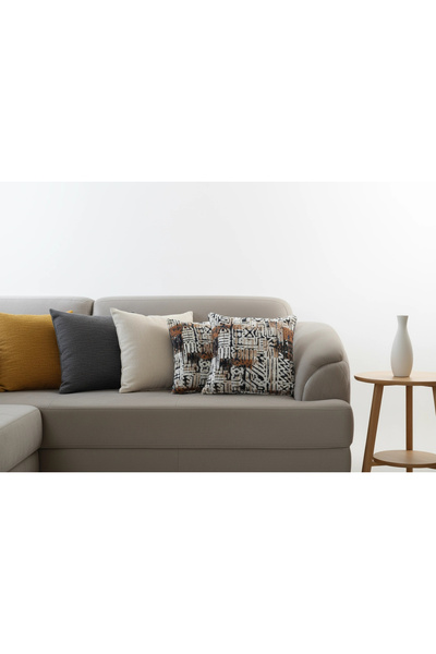 NDC HOME وسادة زخرفية بنمط عرقي – تصميم منسوج حديث 45 × 45 سم