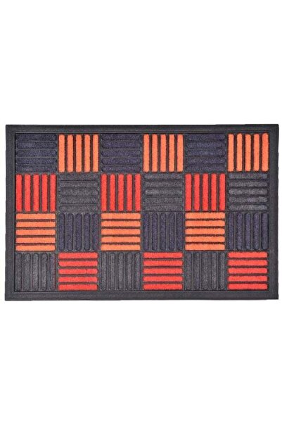 Evideco Non-Slip Backing Attractive Design Caroll Checkered Door Mat Multicol...
