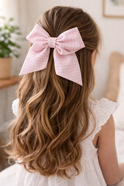 Canbutik Pink Bowknot Buckle Clip