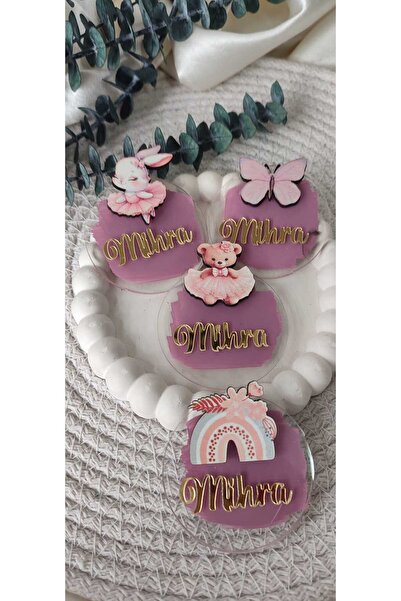 hoby shop Karışık Figürlü Pleksi Hediyelik Magnet 10 Adet