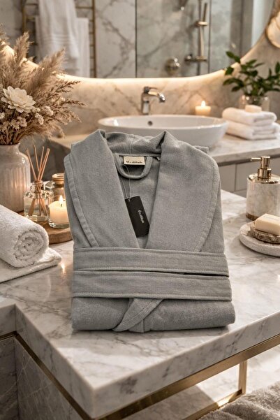 Özdilek Luxe Relax Bathrobe Gray Size L