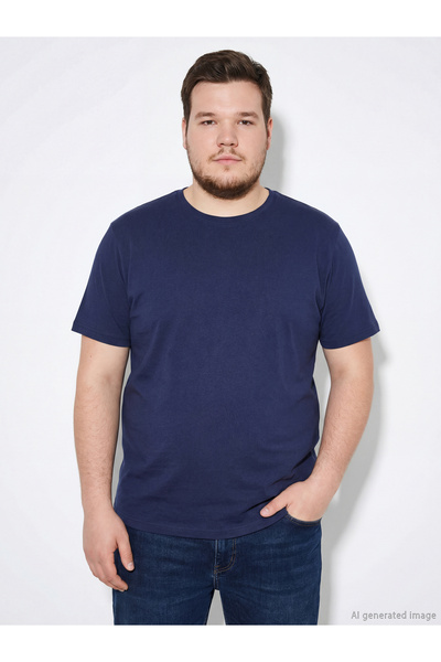 LC Waikiki Rmz Gi̇yi̇m Farkiyla Zero Roba Collar Modal Men's T-Shirt