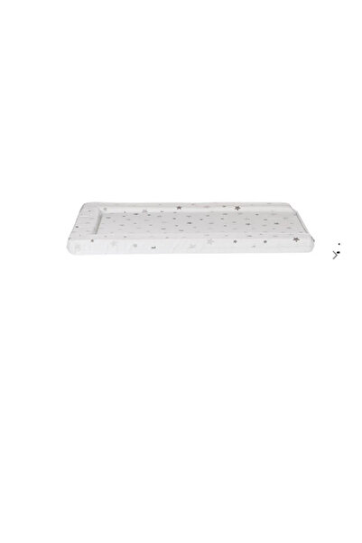 HU4 Changing Table Mattress White Grey Stars 75x46x5cm - Honey Baby