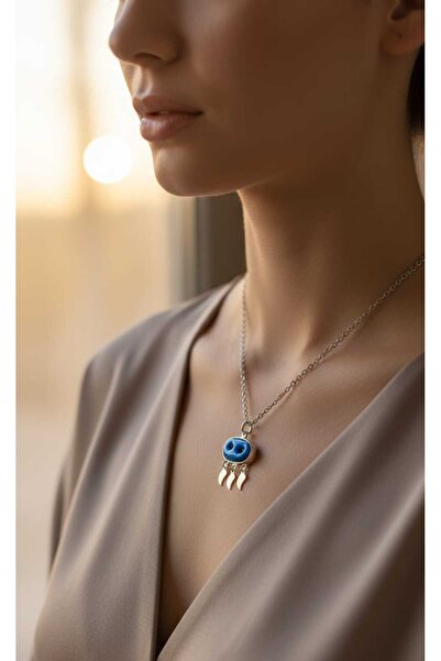 Newa Jewellry Çelik Süryani taşlı kolye Çelik
