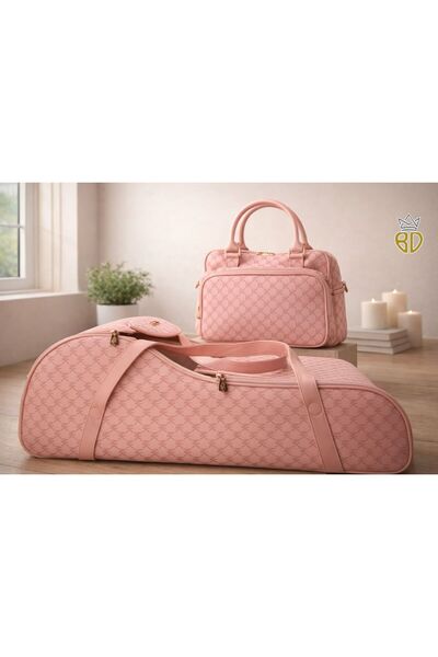 Baby day سرير شيّال للبيبي مع شنطة لوازم عملية وأنيقة