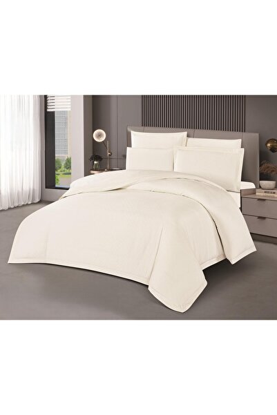 NAJMA Hotel-style bed sheet set, jacquard exterior, microfiber interior, with...
