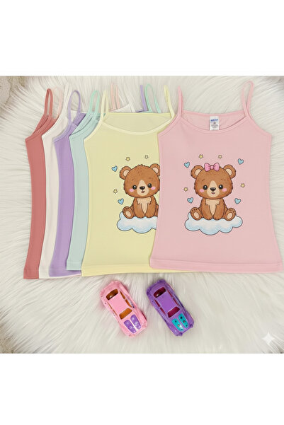 Şenay DEVOJČIČKA MAJICA BEZ RUKAVA SA ŠPANJOLSKIM BRENDOM I ŠTAMPANIM DIZAJNO...