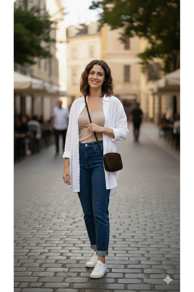 RMY MODA Ayarlanabilir Askılı Minimalist Kare Omuz Çantası