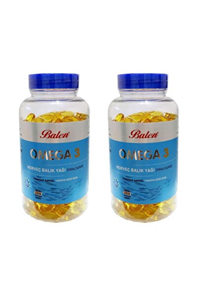 Balen Omega 3 Norveç Balık Yağı 2 Adet 1380 Mg 200 Kapsül (Trigliserid)
