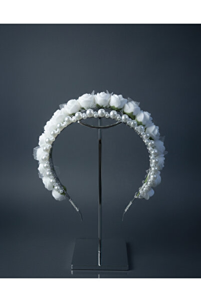 sibelle tasarım Νυφικό στέμμα με πέρλες, στέμμα γάμου, νυφικό στέμμα με λουλο...