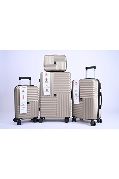 MAC CENTER 4-piece hard-shell luggage set – TSA lock – 360° wheels