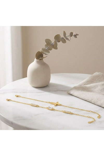 AVRALIA Set 2 Bratari Placate cu Aur 18, Design Elegant, Cutie Cadou si Garantie Inclusa