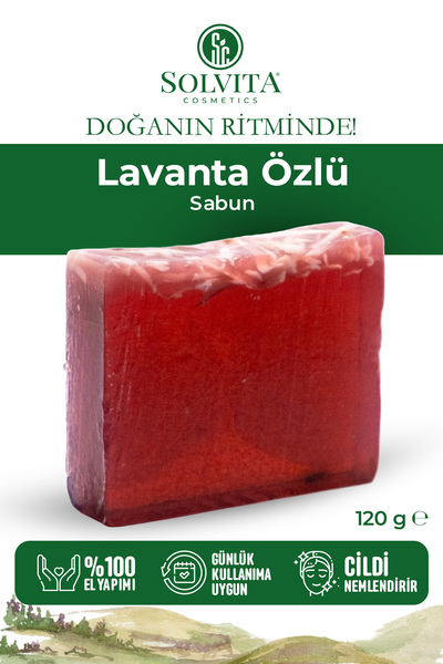 Lavanta Özlü %100 El Yapımı Gliserinli Sabun – Günlük Bakım & Yumuşak Temizlik | 120 gr