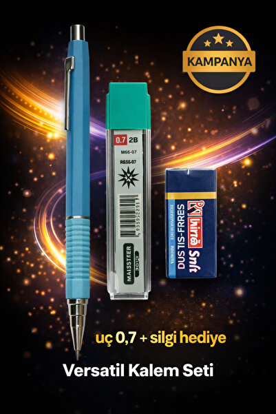 W-Design 1 Piece 0.7 Versatil Pen + 1 Piece 0.7 Tip + 1 Piece Eraser Set of 3