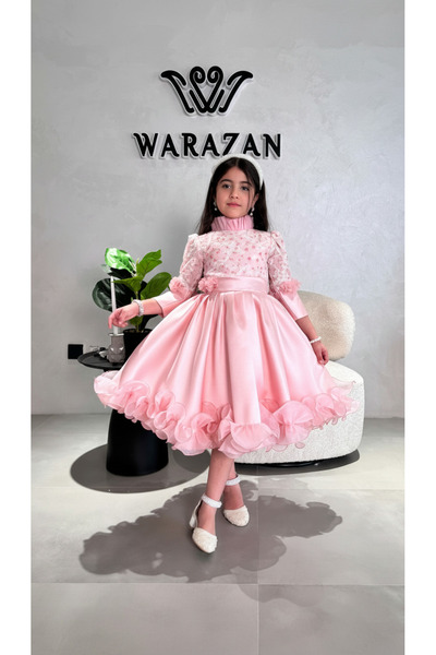 Warazan Fluffy girls dress