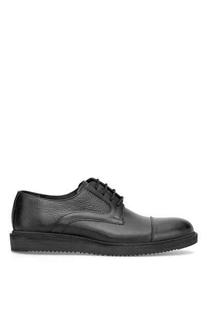 Ayakkabı Fuarı Elit 26Yslgv03C Men's Genuine Leather Classic Shoes Black