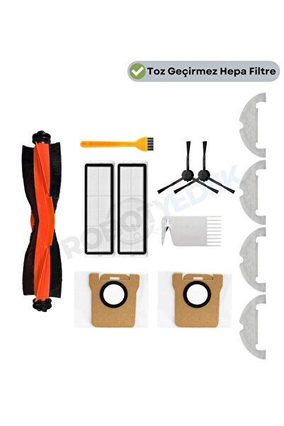 robotyedek مجموعة أكياس الغبار المتوافقة مع فرشاة التنظيف السوداء وفلتر هيبا ...