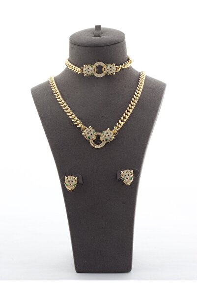 Un A delicate stainless steel accessory set including a necklace, earrings, a...