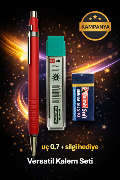 W-Design 1 Piece 0.7 Versatil Pen + 1 Piece 0.7 Tip + 1 Piece Eraser Set of 3