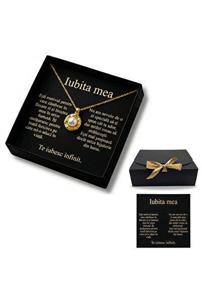 AVRALIA Gift Set - Premium 18K Gold Plated Necklace - Pearl Pendant, Personal...