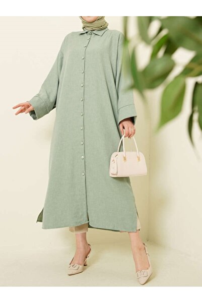 Burcia Wide Sleeve Oversize Long Shirt