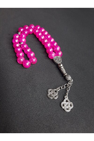 MRYart Fuchsia Color Beads 33-Piece Prayer Beads