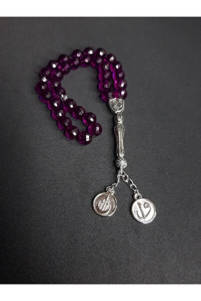 MRYart 33-Piece Prayer Beads Designed with Purple Color Crystallized Beads