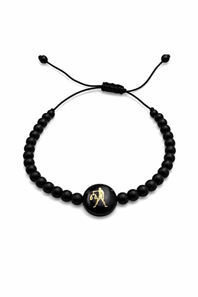 Handmade Libra Adjustable Bracelet - Onyx