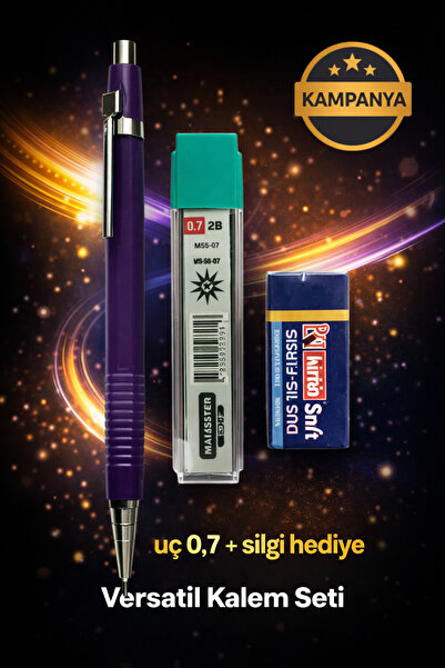 W-Design 1 Piece 0.7 Versatil Pen + 1 Piece 0.7 Tip + 1 Piece Eraser Set of 3