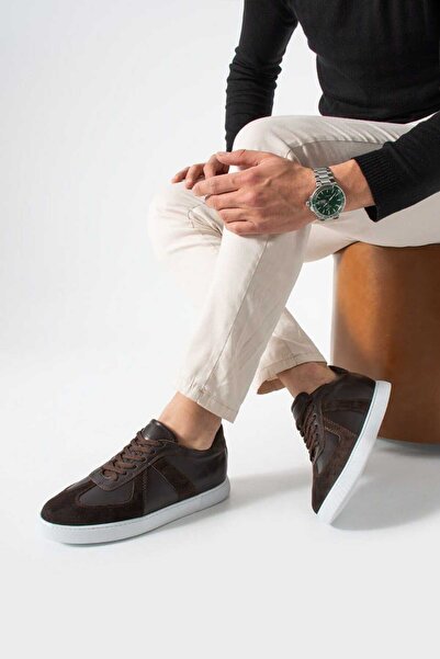 MEEGORA Heritage Brown Dark Brown Men's Casual Leather Sneaker