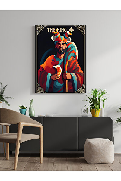 visdora Η ζωγραφική σε καμβά The King για διακόσμηση σπιτιού, γραφείου, κουζί...
